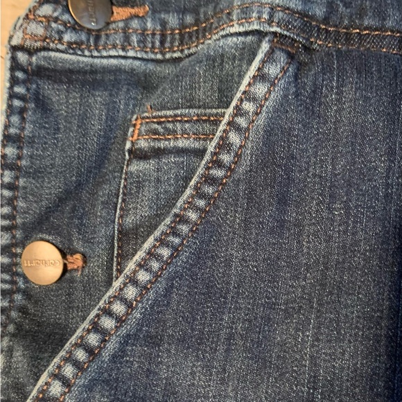 Women's Carhartt Bibs Overalls Jean Bootcut Size Small - Picture 4 of 7